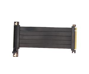 VBESTLIFE Cavo di Prolunga PCIe 4.0 X16, Cavo Riser Flessibile Ad Alta velocità Schermato EMI con Connettore PCIe Femmina a 90° (Black)
