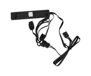 VBESTLIFE Cavo di Prolunga RGB Indirizzabile, Splitter ARGB a 3 Pin da 1 a 3 con Connettore a Pin da 5 V per Striscia LED Ventola PC, Flusso d'aria per Piattaforma Mineraria, Cavo Corto in PVC per