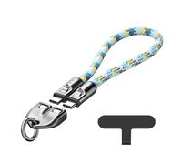 VBESTLIFE Cavo di Ricarica Rapida PD240W da Tipo C a Tipo C da 30 Cm, con Cordino da Polso Indossabile, per Tablet e Telefono Laptop (BLUE)