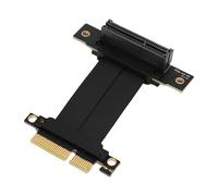 VBESTLIFE Cavo di Riser PCIe 4.0 X4, Cavo di Estensione GPU da 8 GB/S con Connettore Femmina Ad Angolo Destro di 90 ° per Schede Audio WiFi USB WiFi GPU SSD e Schede PCIe (10)
