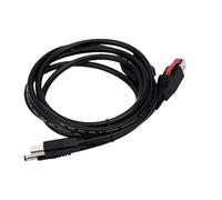VBESTLIFE Cavo per Stampante da USB a CC 5,5x2,5 Mm e USB B, con Alimentazione e Dati per Sistemi POS Stampanti per Ricevute Scanner di Codici a Barre