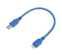 VBESTLIFE Cavo USB 3.0 A A Micro B, Cavo di Sincronizzazione da 5 Gbps per Trasferimento Dati Rapido con Schermatura Interamente in Metallo, per PC Portatile con Disco Rigido Esterno (30 cm / 11,81