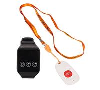 VBESTLIFE Cercapersone per Operatori Sanitari, Sistemas di Allarme di Emergenza SOS Wireless con Portata di 100 M e Resistente All'acqua IPX7, per la Cura e la Sicurezza dei Pazienti