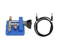 VBESTLIFE Chiave in Codice Morse Efficiente Chiave Telegrafica a Doppia Paletta per Campeggio Al Coperto, Leggera e Portatile per gli Appassionati di Radio e SOTA (blu scuro)