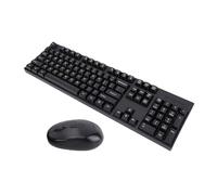 VBESTLIFE Combinazione Tastiera e Mouse Wireless, Tastiera e Mouse Ergonomici Silenziosi di Dimensioni Standard da 2,4 GHz, per Computer, Laptop, PC (BLACK)