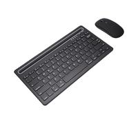 VBESTLIFE Combinazione Tastiera e Mouse Wireless, Tastiera Portatile Sottile Ricaricabile a Doppia modalità 78 Tasti con Mouse Ergonomico, per PC Laptop Tablet Telefono