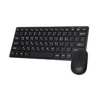 VBESTLIFE Combo Tastiera e Mouse Wireless, Tastiera Coreana a 78 Tasti con Mouse Silenzioso, Set e Sottile e Leggera da 2,4 GHz per PC Portatile