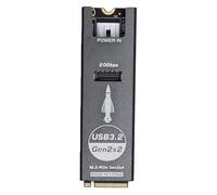 VBESTLIFE Connettore Interno da NVMe a USB Tipo E, Adattatore M.2 M Key 20Gbps PCIe 4.0 con Dissipatore di Calore, per Espansione Porta USB Sul Pannello Frontale