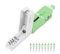 VBESTLIFE Connettore rapido per Fibra Ottica da 10 Pezzi SC Integrato/per Adattatore per Giunto di Collegamento rapido a Freddo APC per Cavo Patch 2.0/3.0 o FTTH