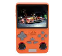 VBESTLIFE Console di Gioco Portatile retrò, Schermo IPS da 4,0 Pollici 720x720, 64 GB Integrati in Oltre 22.000 Giochi Classici, WiFi Portatile, per Adulti e Bambini (ORANGE)