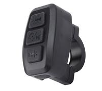VBESTLIFE Controller del Telefono Wireless, BT IPX6 Remoto Ciclistico Ricaricabile per Musica e Chiamate, con una Durata della Batteria di 15 M di Gamma 100 Ore, per Los e (BLACK)