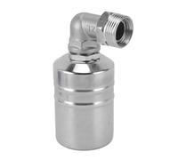 VBESTLIFE Controller della Valvola a Galleggiante a Sfera in Acciaio Inossidabile con Nastro Adesivo e Gomito da 1/2 Pollici e Adattatore da 1/2 Pollici a 3/4 Pollici per il Serbatoio