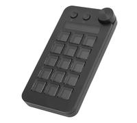 VBESTLIFE Controller di Streaming, 15 Tasti Macro Personalizzabili per Attivare Azioni in App, Controller Studio con Scorciatoie (BLACK)