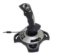 VBESTLIFE Controlli del Simulatore di Volo, Controller di Joystick di Volo con Funzione di Vibrazione e Controlli Del'acceleratore, Bastone di Volo Cablato USB per Vittorie 7 8 10 11