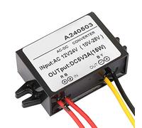 VBESTLIFE Convertitore CA 12 V 24 V a CC 5 IP67 Impermeabile per Router, Ventola, Pompa Dell'acqua Sicuro e Affidabile (3A)