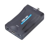 VBESTLIFE Convertitore da a BNC, Convertitore di Segnale Video Composito con Stereo, PAL per Registratore DVD VHS, Definizione Standard 480i 576i, Guscio in ABS per Vecchio Monitor TV CRT