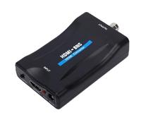 VBESTLIFE Convertitore da HDMI a BNC, Convertitore di Segnale Audio Video da HD Ad Analogico con Uscita Audio da 3,5 Mm, per Console di Gioco DVD DVR Telecamera di Sicurezza TV Box