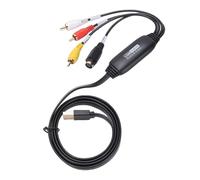 VBESTLIFE Convertitore da VHS a Digitale, Scheda di Acquisizione USB 2.0 1080p, Converte VHS, DV, Hi8, DVD e Videoregistratore in Digitale per PC Portatile