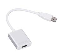 VBESTLIFE Convertitore di Interfaccia Multimediale da USB 3.0 a HD in Lega di Alluminio, Adattatore di Uscita HD, Trasmissione Stabile per Laptop, Argento