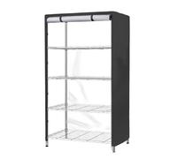 VBESTLIFE Coperchio di Scaffali Impermeabili, Copertura per Polvere di Graffio a Filo Interno 210D, 36 "X 18 '' X 72 'Copertubi per Scaffali per Fili con Zip per Mantenere Pulito il Rack