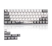 VBESTLIFE Copritasti per tastiera meccanica, copritasti a sublimazione PBT da 73 pezzi Universali per tastiera meccanica(6064 Ink-Pattern)