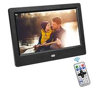 VBESTLIFE Cornice Digitale da 7 Pollici Elettronico Digitale Immagine/Foto HD LED Screen Digital Photo Frame Sveglia con Telecomando per Casa Ufficio(Black)