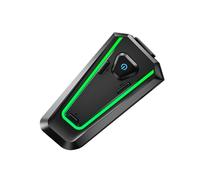 VBESTLIFE Cuffie Bluetooth per Casco Intelligente con Luci Ambientali, IPX7 Resistente All'acqua 30 Ore di Riproduzione, Cuffie Wireless BT 5.3 per Ciclismo su Moto