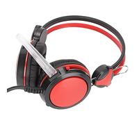 VBESTLIFE Cuffie da Gioco Ergonomiche Microfono Omnidirezionale Cablato Cuffie da Gioco per Computer per Altoparlante da 40 Mm Adatto Alla Folla (rosso)