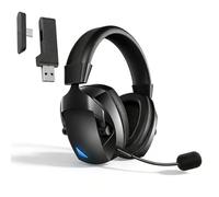 VBESTLIFE Cuffie da Gioco Wireless, Cuffie Bluetooth 5.4 da 2,4 GHz con Cancellazione del Rumore, Luce RGB, Audio Surround 7.1, per PC Tablet Telefono Cellulare (BLACK)