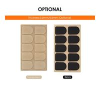 VBESTLIFE Cuscinetti Protettivi per Bocchino per Clarinetto 10 Pezzi, Cuscinetti per Bocca Ultrasottili per Testa di Clarinetto, Toppe per Bocchino Facili da Attaccare e Rimuovere, Adatti per