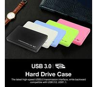 VBESTLIFE Custodia Esterna per Disco Rigido USB 3.0 con Design Senza Strumenti Custodia Esterna LED da 5 Gbps per PC Desktop Notebook, Sostituzione a Caldo per Espansione di Memoria HDD SSD da 2,5