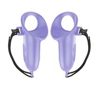 VBESTLIFE Custodia in Silicone Regolabile Anti-smarrimento per Copertura 'impugnatura del Controller 3, Accessorio VR di Precisione per 3 - Set di 2 (PURPLE)