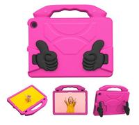 VBESTLIFE Custodia per Tablet EVA per HD10 2021/2023, Custodia Protettiva Antiurto con Maniglia Pieghevole Girevole, Lavabile, Ritagli Precisi (Rosa rossa)