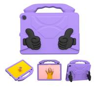 VBESTLIFE Custodia per Tablet EVA per HD10 2021/2023, Custodia Protettiva Antiurto con Maniglia Pieghevole Girevole, Lavabile, Ritagli Precisi (viola chiaro)