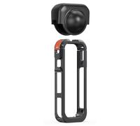 VBESTLIFE Custodia Protettiva con Gabbia per Fotocamera in Lega di Alluminio con Base a Sgancio Rapido, Copriobiettivo in Silicone, Slot in Schiuma Antivento per X5