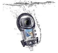 VBESTLIFE Custodia Subacquea per Action Camera 360 X3, Impermeabile IPX8 da 50 M/164 Piedi, Vetro Temperato, Montaggio su Staffa, per ONE X3