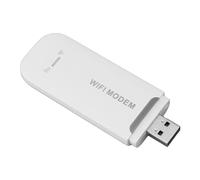 VBESTLIFE Dongle WiFi USB 4G LTE e Router Hotspot Mobile, Modem da Viaggio Portatile 150 Mbps con Slot per Scheda SIM, 10 Utenti, B1 3 7 8 20 38 40 41 (WHITE)