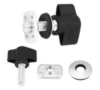 VBESTLIFE Elementi di Fissaggio per Parte Superiore Rigida, Viti a Testa Zigrinata Universali, Dadi e Bulloni con Metallo Solido per YJ TJ JK JKU, Kit Hardware da 8 Pezzi per l'aspetto Interno,
