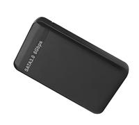 VBESTLIFE Enclosure Portatile per Disco Rigido da USB 3.0 a da 2,5 Pollici, Supporta SSD Fino a 6 TB, Installazione Senza Attrezzi, Indicatori LED, Ideale per Utenti Vista/OS 9.1 (BLACK)