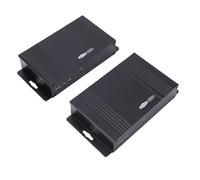 VBESTLIFE Estensore, Trasmettitore e Ricevitore Ethernet KVM Trasmissione 4K 30Hz 120M Tramite Cavo CAT5e/6/7 con Porte USB 2.0 e Tecnologia POC