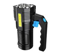 Vbestlife Faro di Ricerca a LED Portatile, Faro di Ricerca Portatile 5 Luci Faretto Ricaricabile Multifunzionale Impermeabile con Indicatore di Batteria 3,7 V