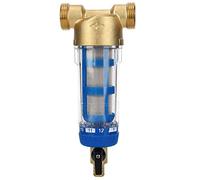 VBESTLIFE Filtro per l'acqua a Sedimenti Spin Down, Prefiltro Riutilizzabile da 50 Micron per Tutta la Casa, Doppia Filettatura G1 G3/4, Alloggiamento Trasparente, 40-100 ° F 20-100 Psi per Uso
