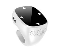 VBESTLIFE Fingertip Bluetooth Remote Control, Scorring Ring Page Turner con Bluetooth 5.3, per Tablet di Telefono Los Android (WHITE)