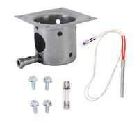 VBESTLIFE Fire Burn Pot e Hot Rod Accenditor Kit Parti di Sostituzione per Traeger e per Fumatore di Grill a Pellet in Legno di Pit, Pentola per Bruciatura Antincendio con Viti