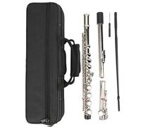 Vbestlife Flauto C a 16 fori in argento, set di flauto con cacciavite a bastoncino e custodia per studenti principianti amanti del flauto