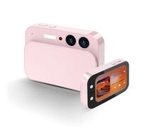 VBESTLIFE Fotocamera Digitale CCD da 64 MP con Messa a Fuoco Automatica, Fotocamera per Vlogging 4K con Zoom 16x Fotocamera Compatta Anti-vibrazione per Adolescenti Adulti Principianti (PINK)