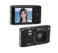 VBESTLIFE Fotocamera Digitale da 5k, Punto Autofocus UHD da 72 MP e Fotocamera Shoot con Flash, VLOG CAMARA VOLAGGI con Zoom 16x, WiFi, Schermo da 2,8 Pollici, Memoria da 64 GB (BLACK)