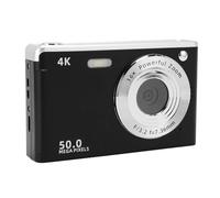 VBESTLIFE Fotocamera Digitale, Fotocamera 4K da 50 MP con Luce a Fuoco Automatico Zoom 16x, Punto Portatile Compatto e Fotocamera Scatta per Bambini Adolescenti Adulti (BLACK)