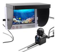 VBESTLIFE Fotocamera per la Pesca Subacquea, Ecoscandaglio Portatile 1080P con Cavo da 50 M, Obiettivo da 5 MP, Luce per Visione Notturna, Schermo da 4,3 Pollici, per la Pesca in Barca