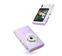 VBESTLIFE Fotocamera per Vlogging 4K per Fotografia con Scheda da 16 GB, Fotocamera Digitale Compatta Punta e Scatta da 64 MP per Adolescenti Principianti con Zoom 16X, Treppiede (PURPLE)